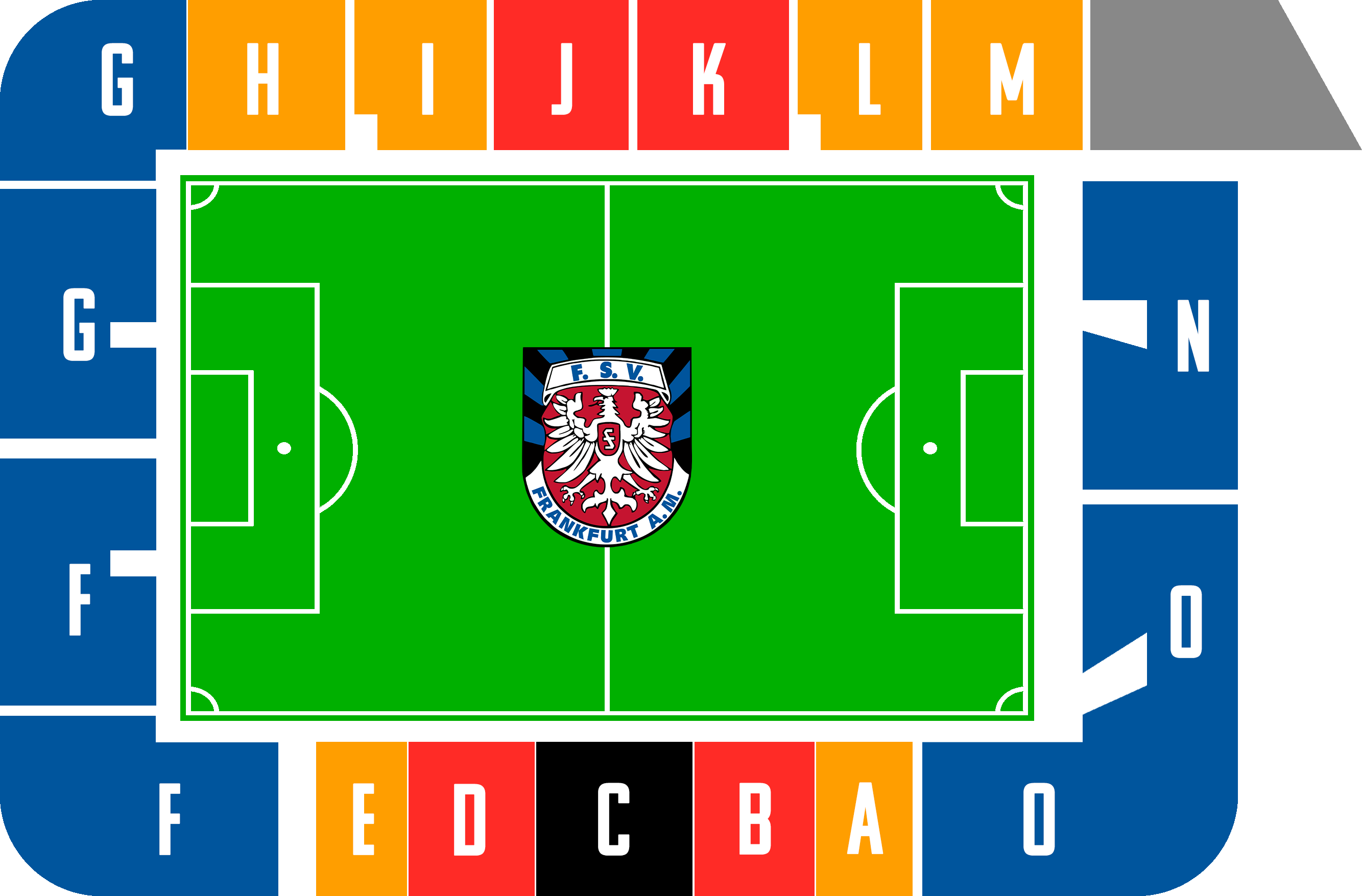Blockplan - Stadion Bornheimer Hang Blockplan - Stadion Bornheimer Hang
